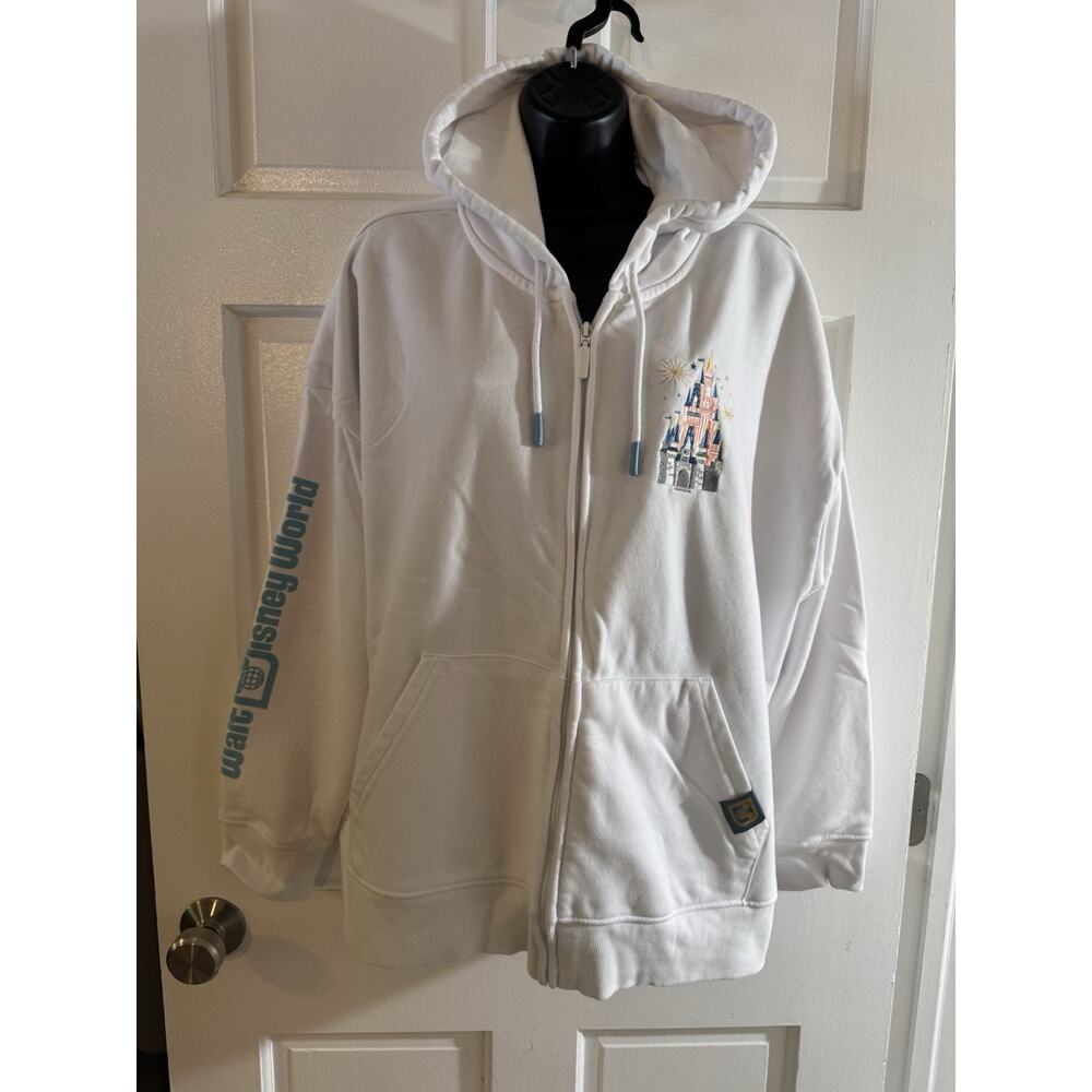 Ladies Disney Zipper Front Hoodie Sweatshirt Size 2X